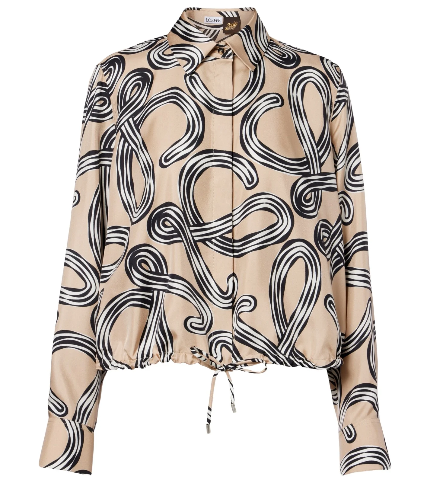 Paula's Ibiza Anagram silk shirt Paula's Ibiza Anagram silk shirt
