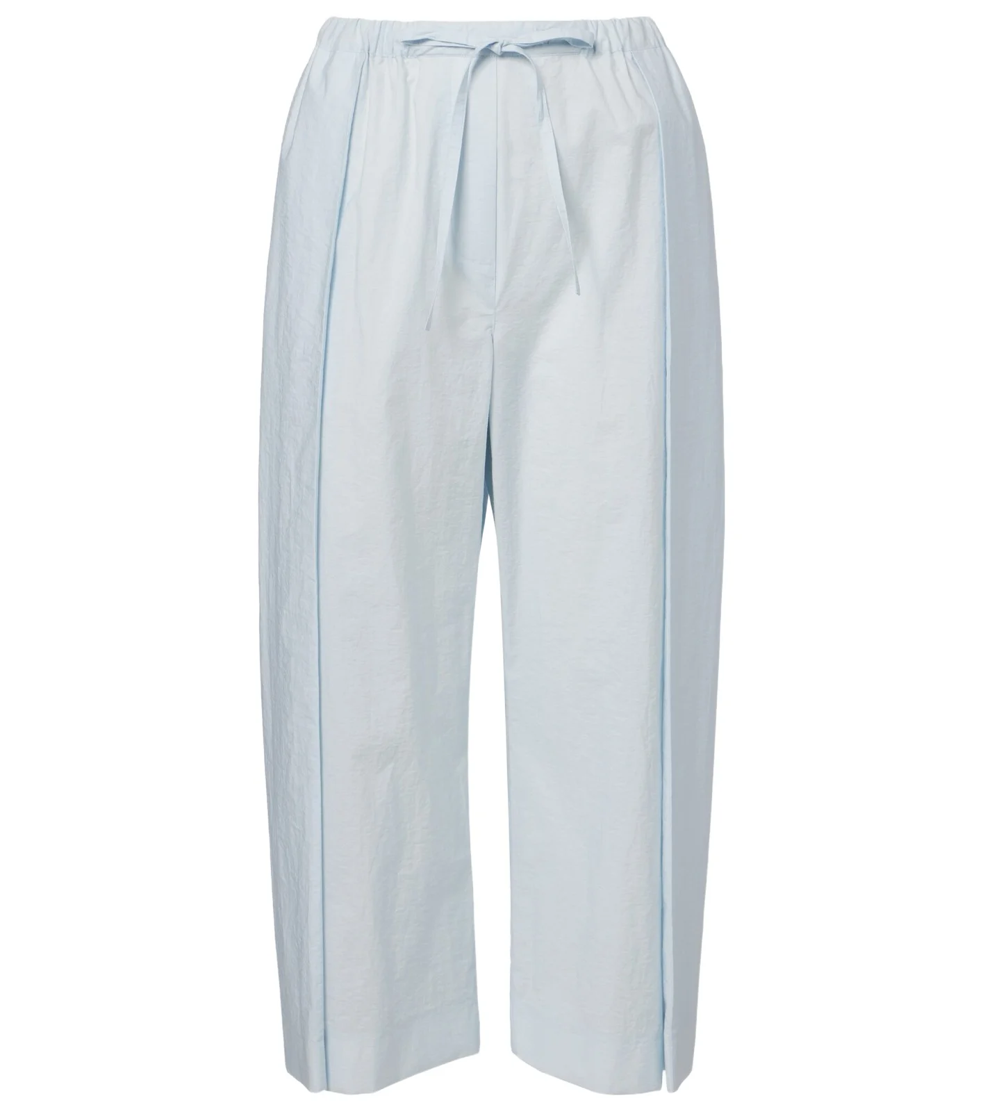 Paula's Ibiza cotton-blend poplin wide-leg pants Paula's Ibiza cotton-blend poplin wide-leg pants