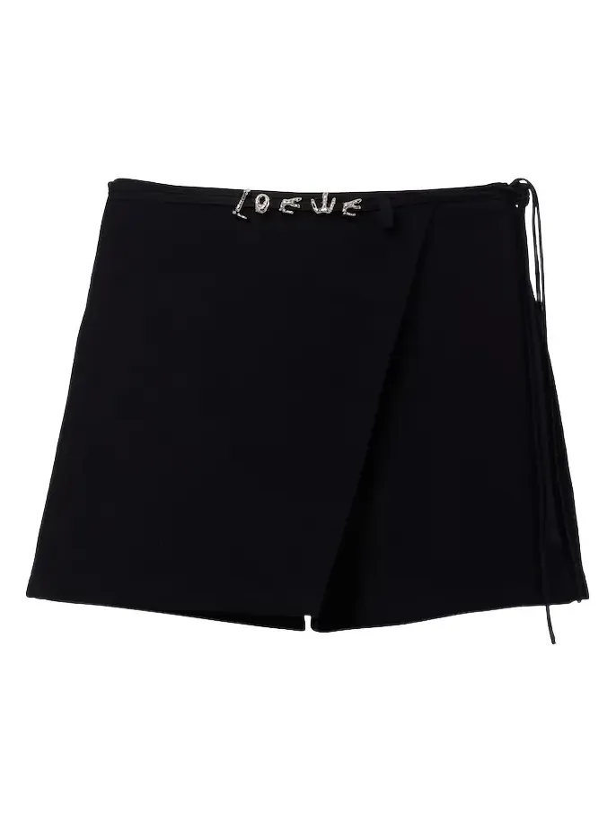 Loewe Paula's Ibiza cotton and silk crêpe skort