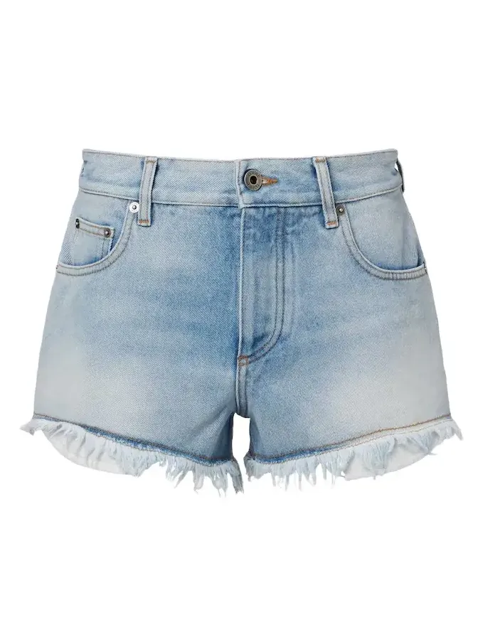 Paula's Ibiza Anagram denim shorts Paula's Ibiza Anagram denim shorts