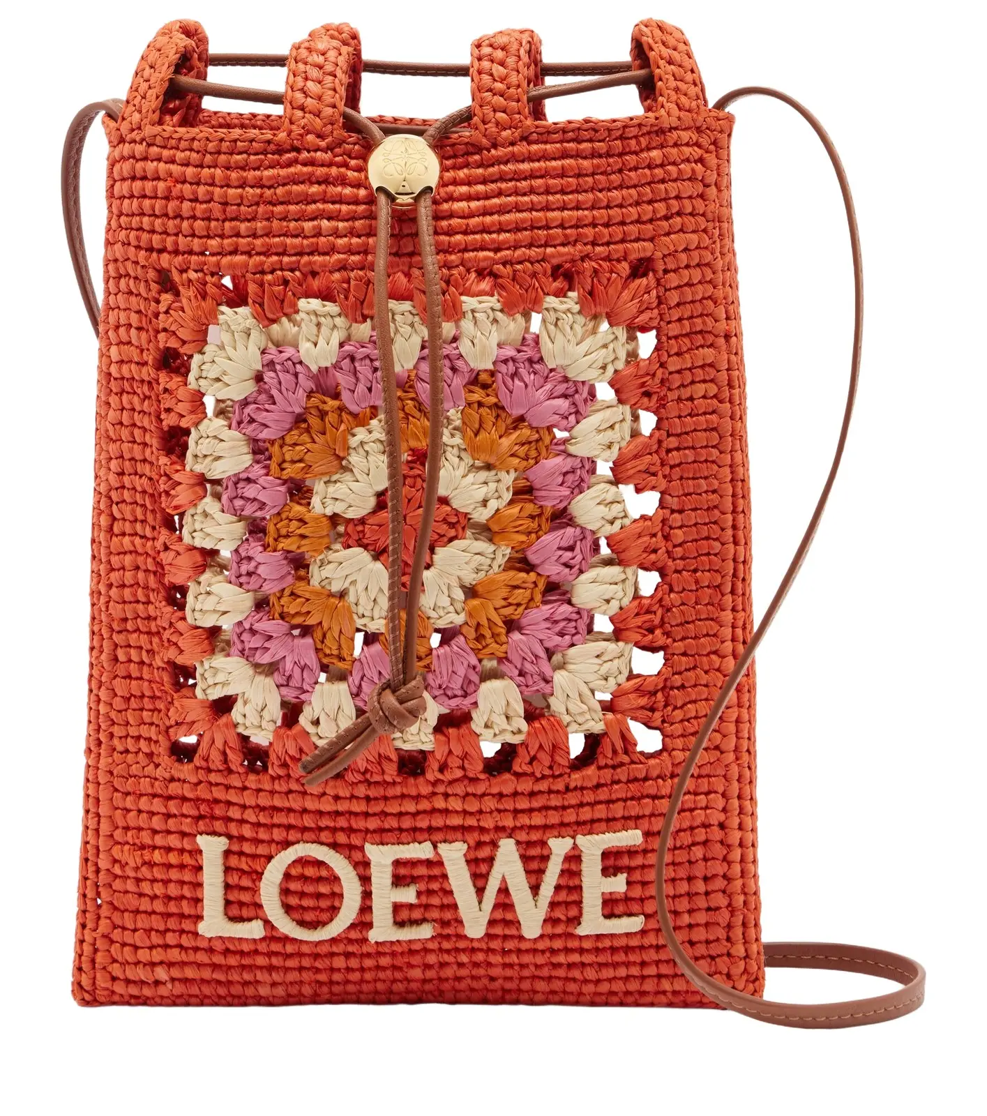 Paula's Ibiza crochet raffia pouch with strap Paula's Ibiza crochet raffia pouch with strap