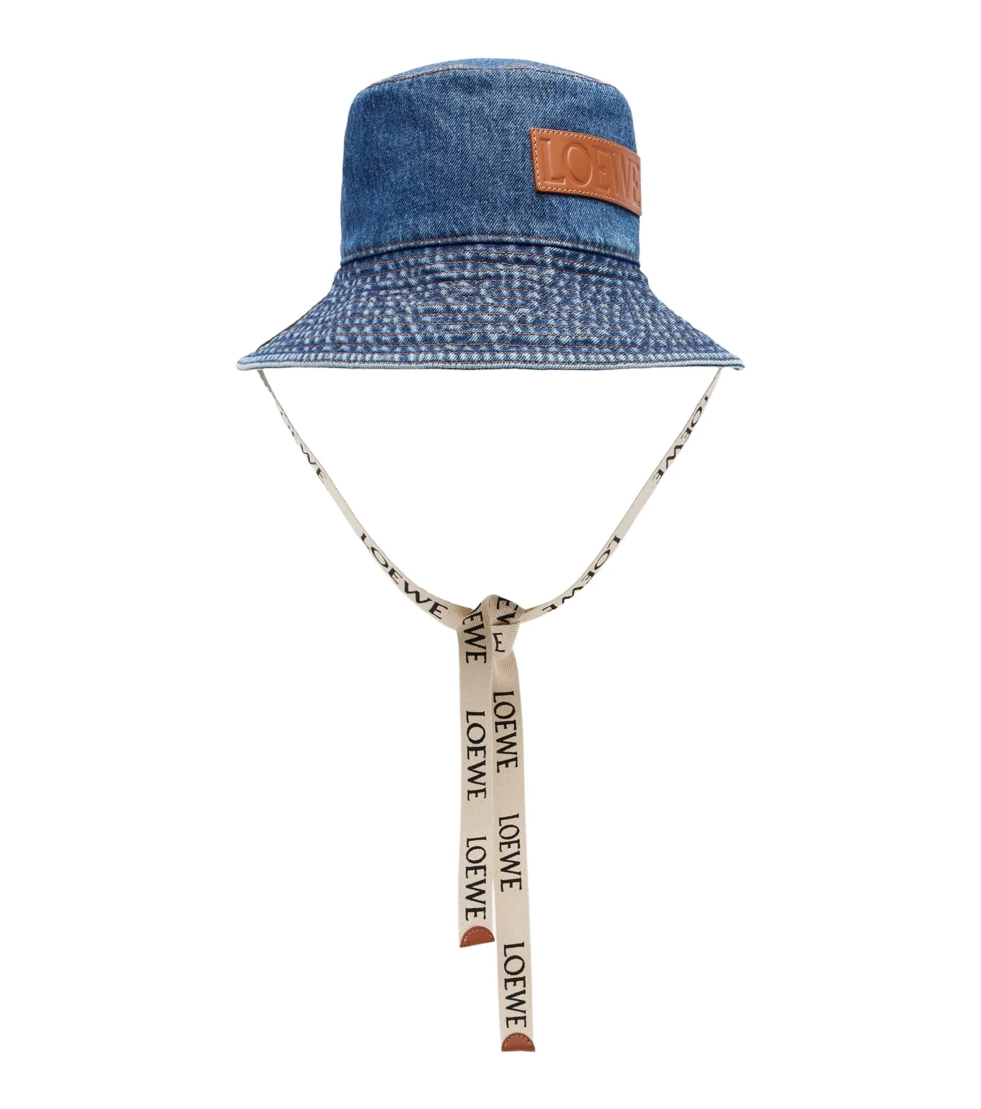 Paula's Ibiza logo denim bucket hat