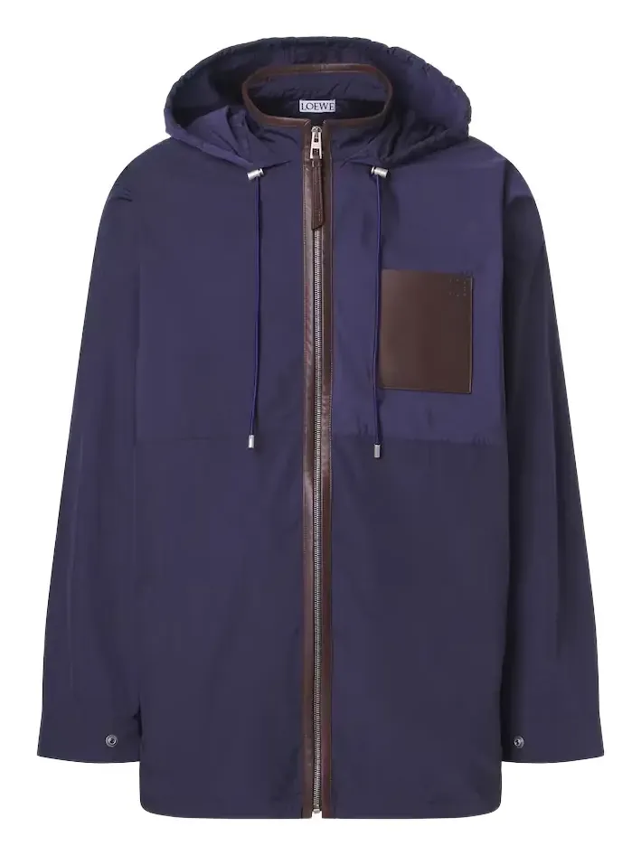 Paula's Ibiza leather-trimmed ripstop jacket Paula's Ibiza leather-trimmed ripstop jacket