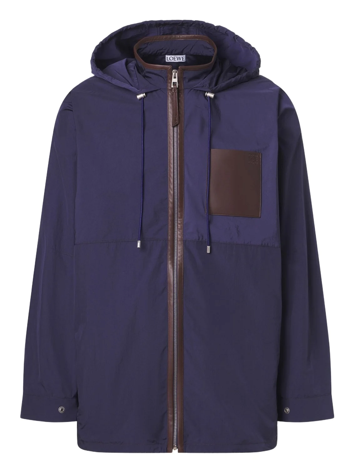 Loewe Paula's Ibiza leather-trimmed ripstop jacket