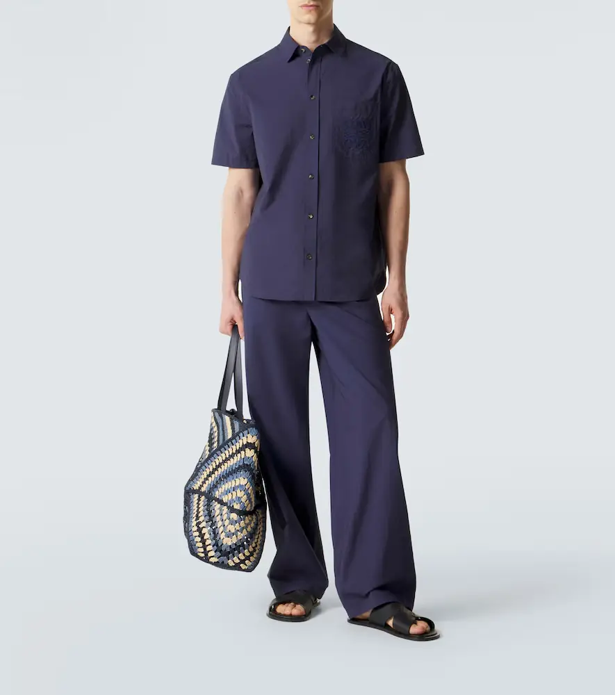 Loewe Paula's Ibiza cotton-blend wide-leg pants | Thumbnail 5