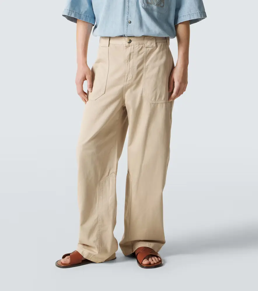 Loewe Paula's Ibiza cotton canvas straight pants | Thumbnail 4