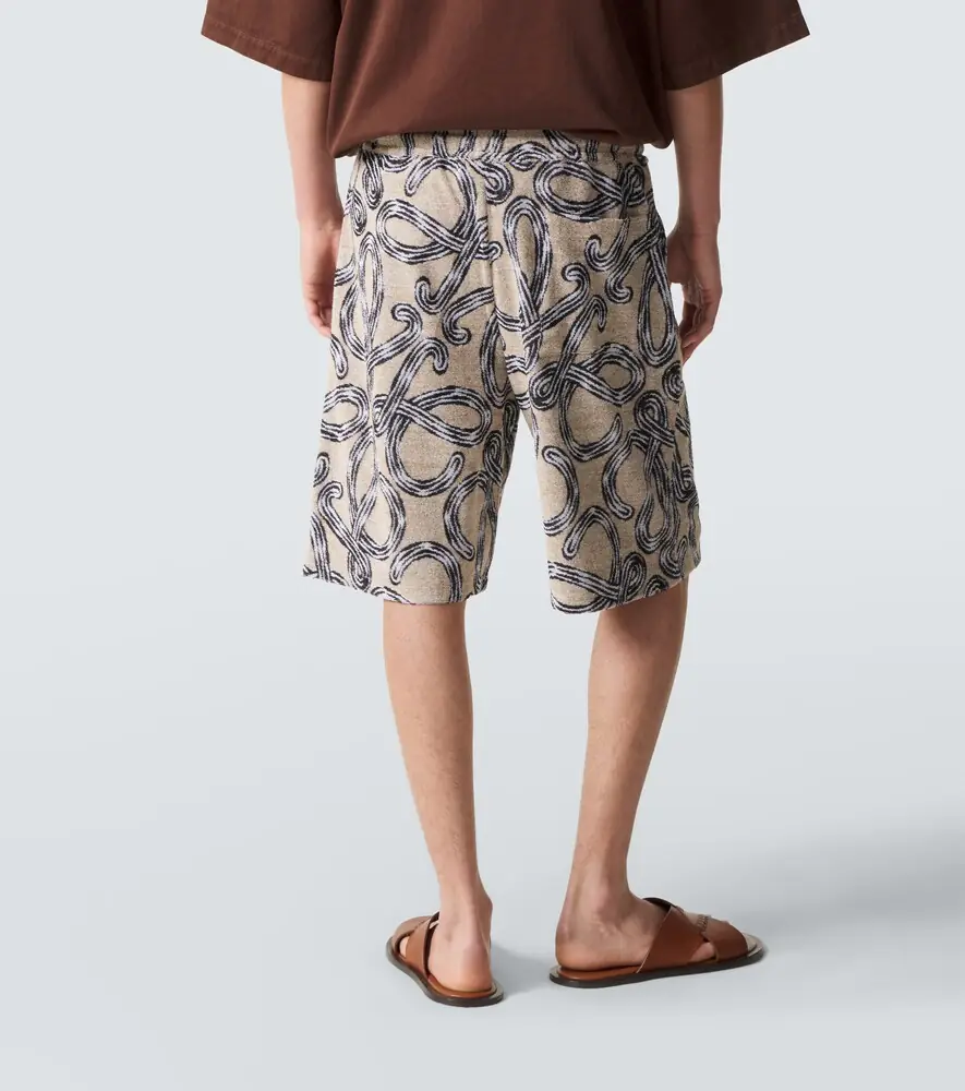 Loewe Paula's Ibiza cotton-blend terry Bermuda shorts | Thumbnail 2