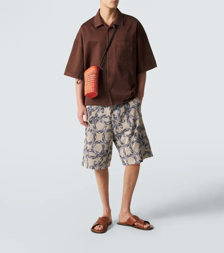 Loewe Paula's Ibiza cotton-blend terry Bermuda shorts | Thumbnail 5