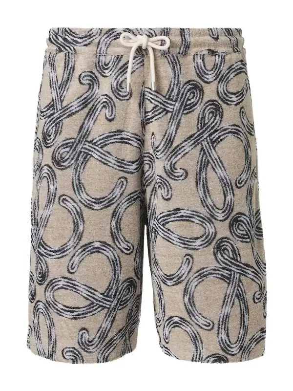 Paula's Ibiza cotton-blend terry Bermuda shorts