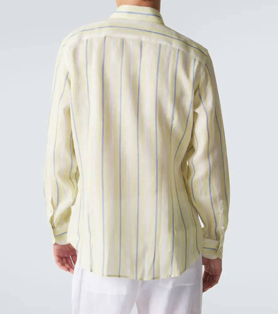 FEDELI Striped linen shirt | Thumbnail 6