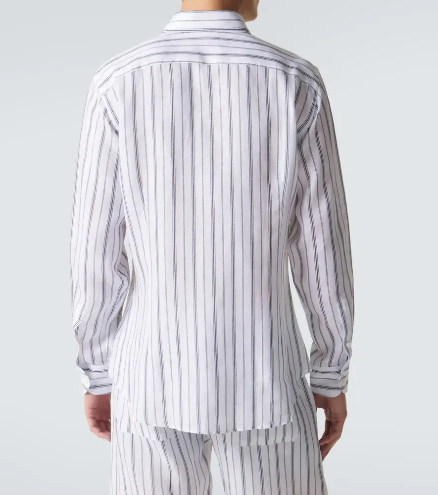 Fedeli Striped linen shirt | Thumbnail 4 Fedeli Striped linen shirt | Thumbnail 4