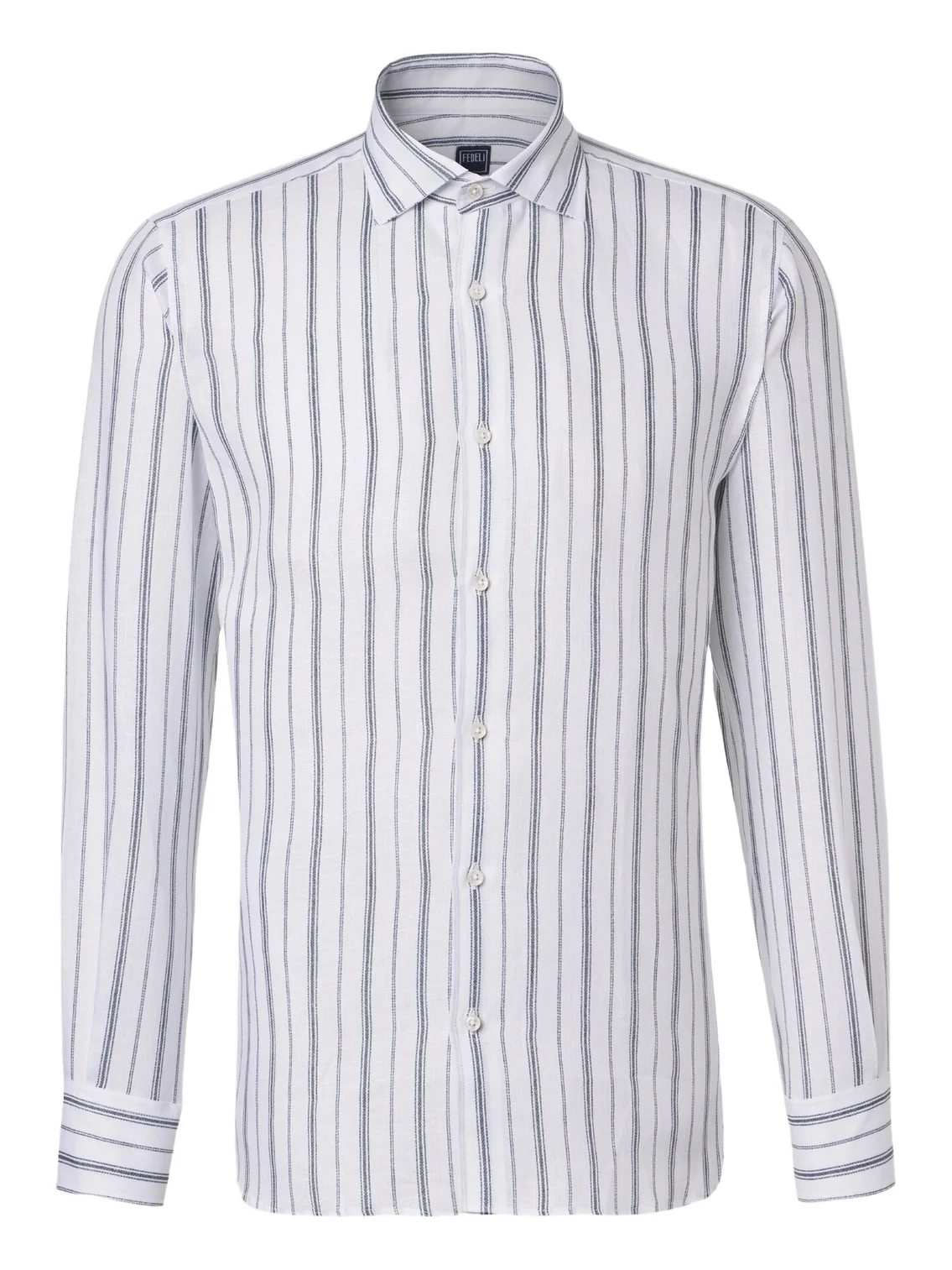 FEDELI Striped linen shirt
