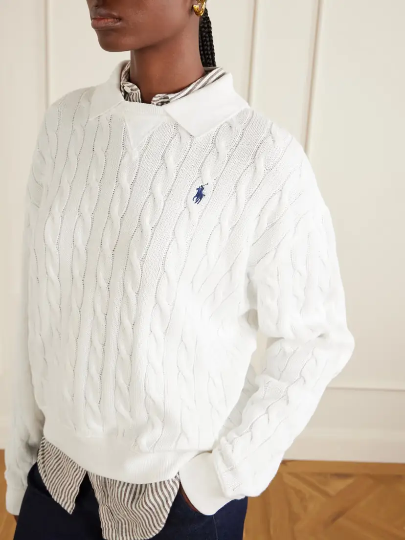 Polo Ralph Lauren Cotton Cable-knit Sweater | Thumbnail 4