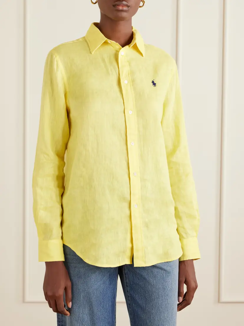 Polo Ralph Lauren Logo-embroidered Linen Shirt | Thumbnail 3 Polo Ralph Lauren Logo-embroidered Linen Shirt | Thumbnail 3