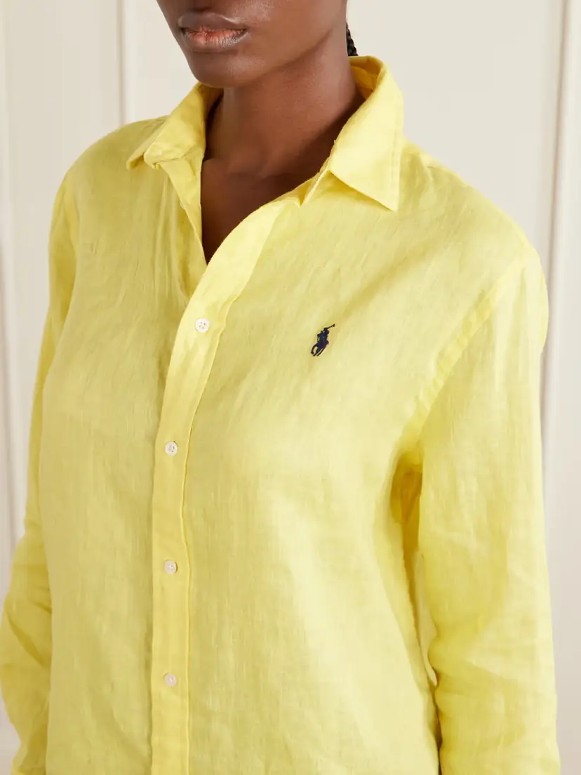 Polo Ralph Lauren Logo-embroidered Linen Shirt | Thumbnail 5 Polo Ralph Lauren Logo-embroidered Linen Shirt | Thumbnail 5