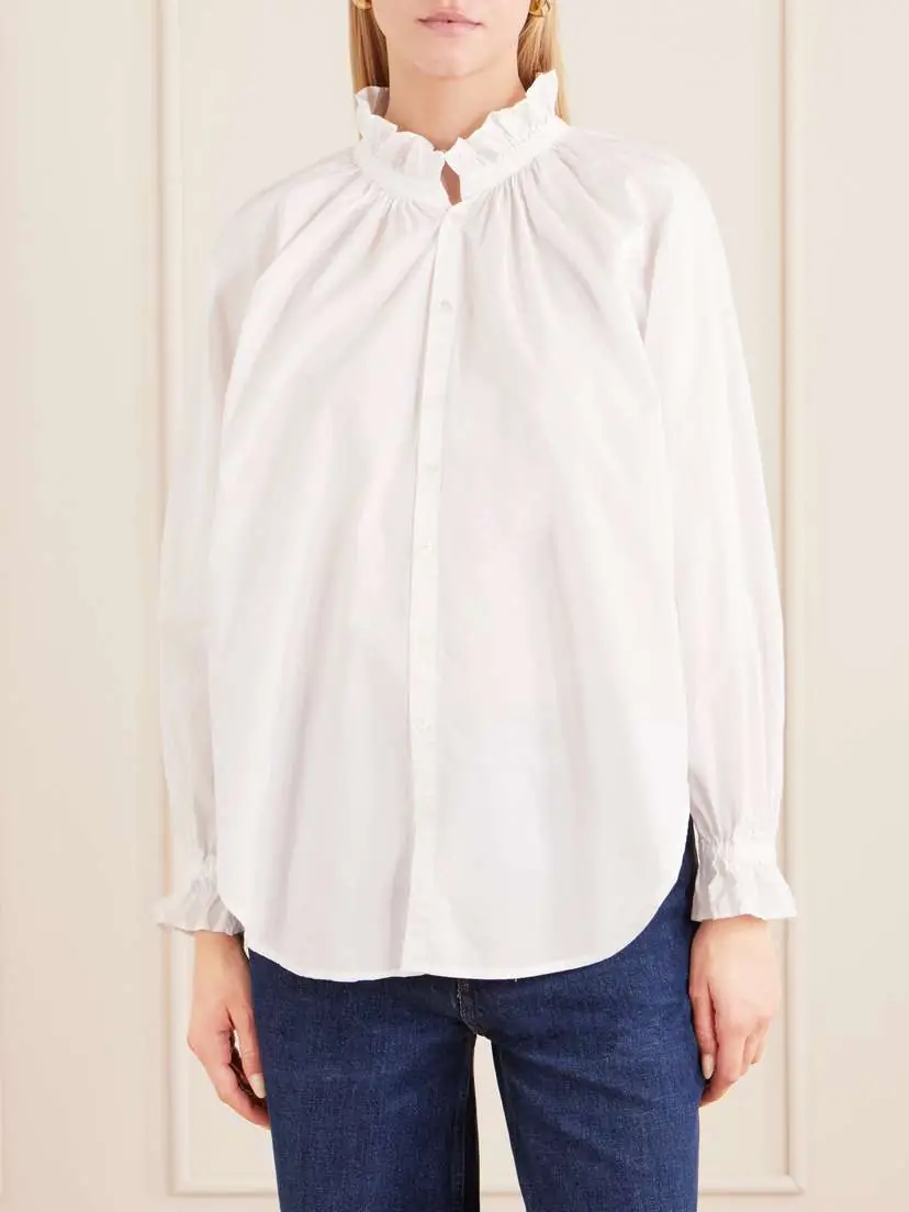 Citizens of Humanity Loretta Ruched Cotton-poplin Shirt | Thumbnail 3 Citizens of Humanity Loretta Ruched Cotton-poplin Shirt | Thumbnail 3