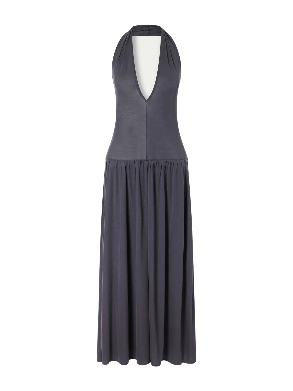 St. Agni Tencel™ Lyocell Halterneck Midi Dress