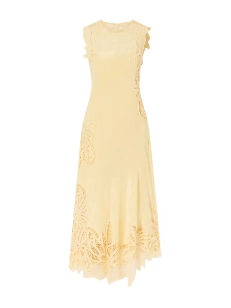Ulla Johnson Idra Embroidered Silk Midi Dress | Image 1 Ulla Johnson Idra Embroidered Silk Midi Dress | Image 1