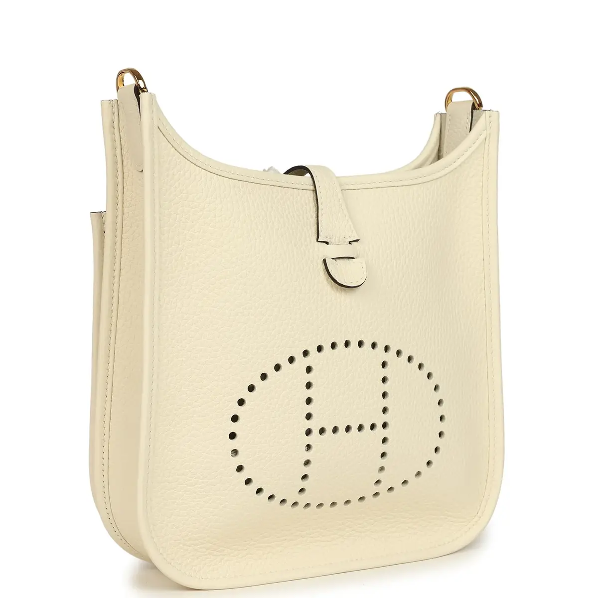 HERMÈS Hermes Evelyne 23 Cream Clemence Gold Hardware | Thumbnail 2 HERMÈS Hermes Evelyne 23 Cream Clemence Gold Hardware | Thumbnail 2
