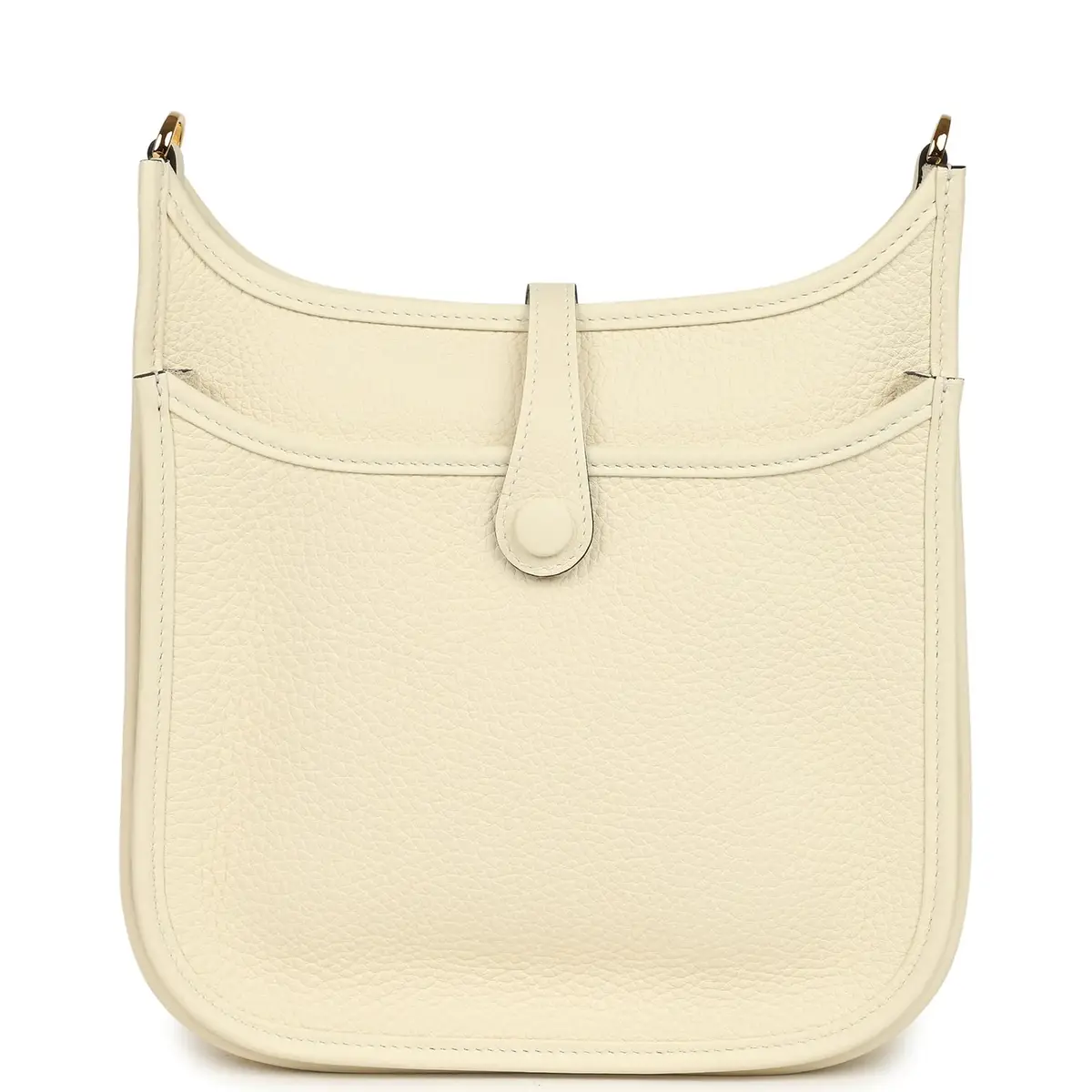 HERMÈS Hermes Evelyne 23 Cream Clemence Gold Hardware | Thumbnail 4 HERMÈS Hermes Evelyne 23 Cream Clemence Gold Hardware | Thumbnail 4