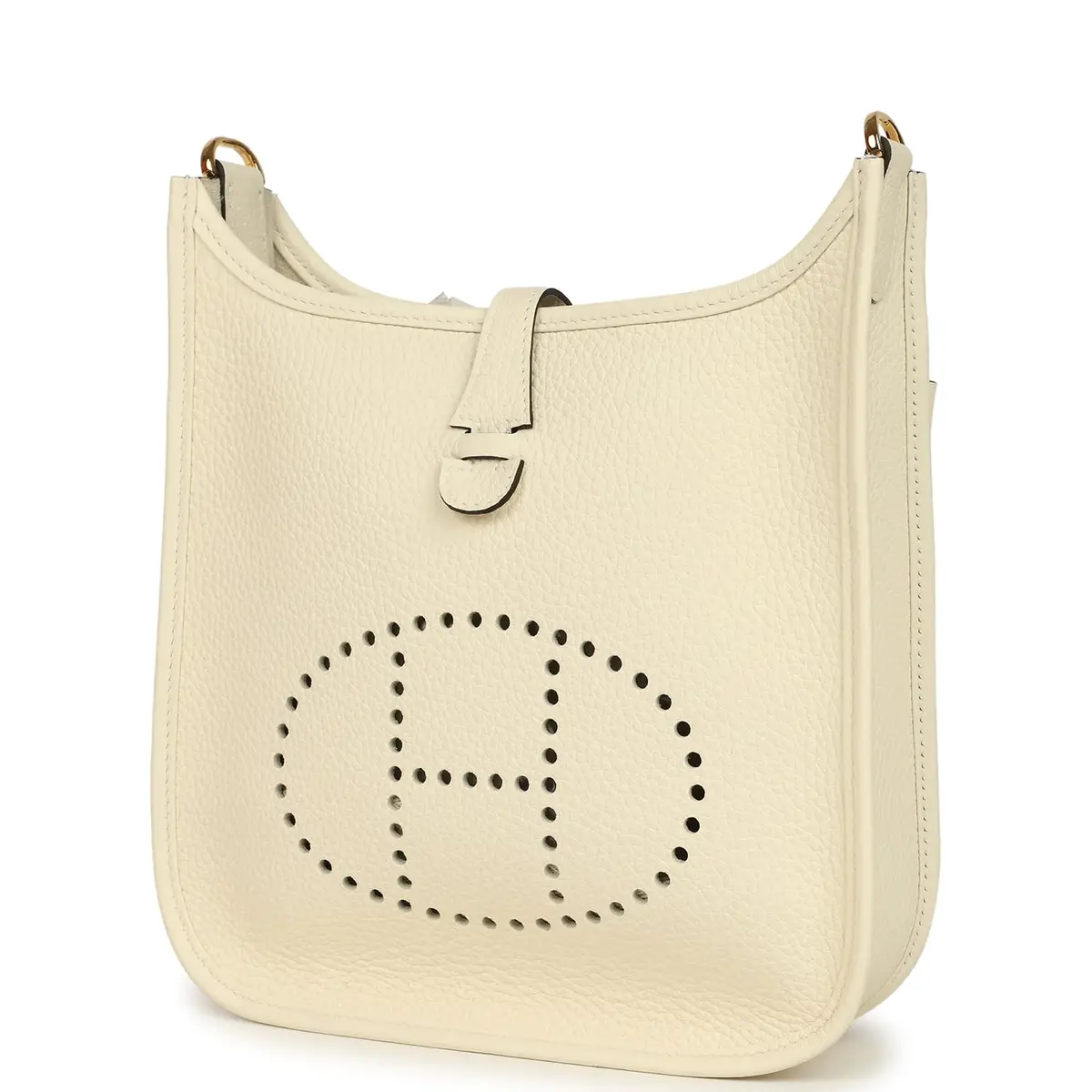 HERMÈS Hermes Evelyne 23 Cream Clemence Gold Hardware | Thumbnail 5 HERMÈS Hermes Evelyne 23 Cream Clemence Gold Hardware | Thumbnail 5