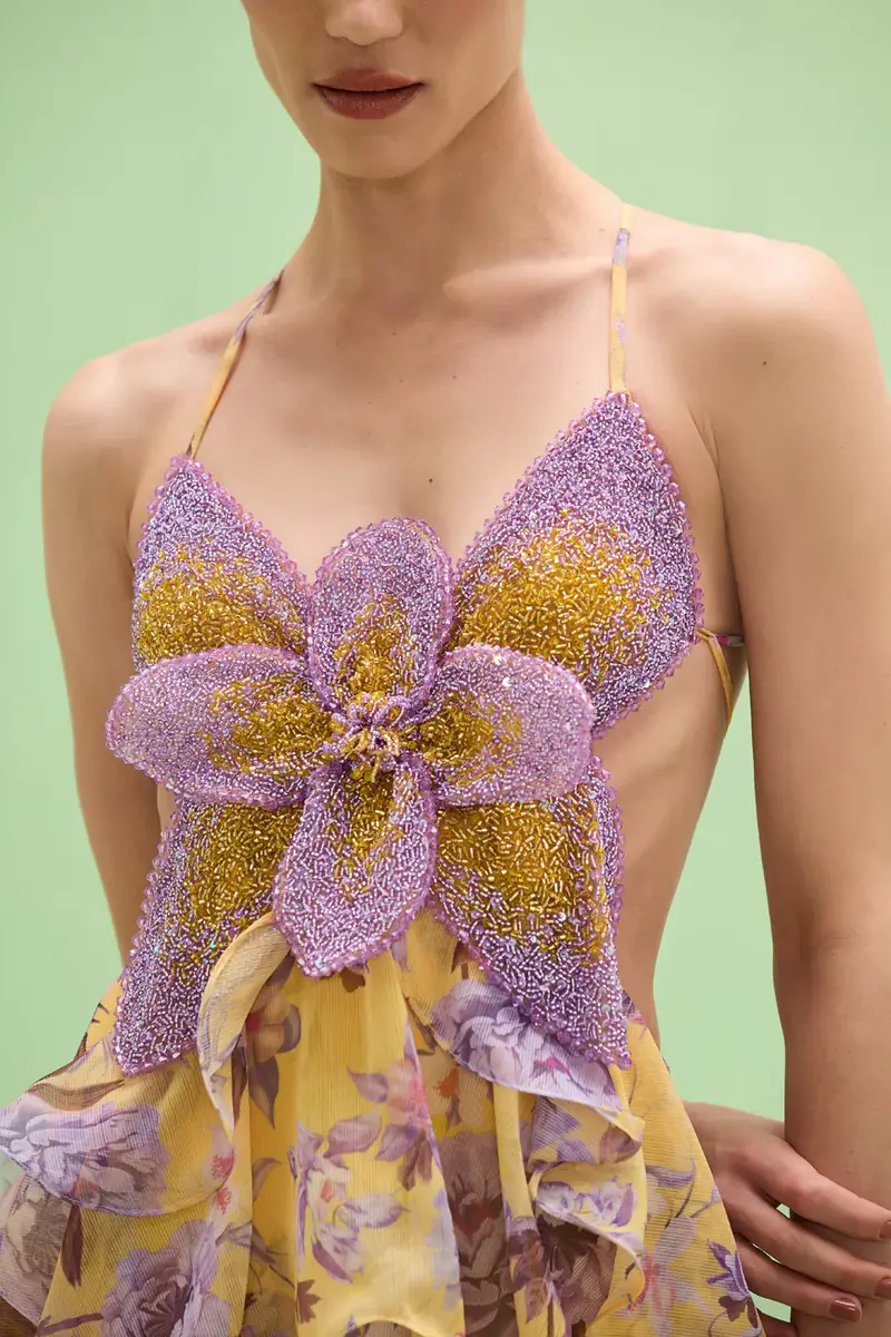 PatBo PEONY BUTTERFLY MAXI DRESS | Thumbnail 2