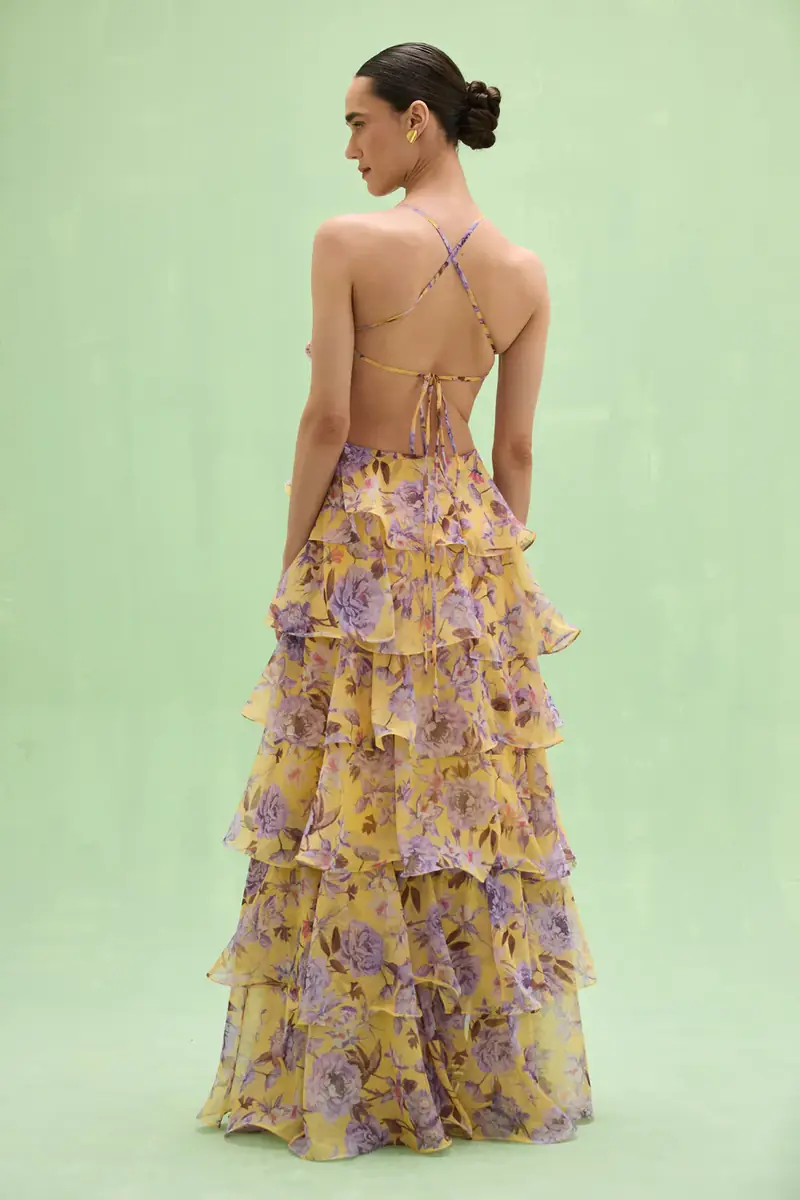 PatBo PEONY BUTTERFLY MAXI DRESS | Thumbnail 3