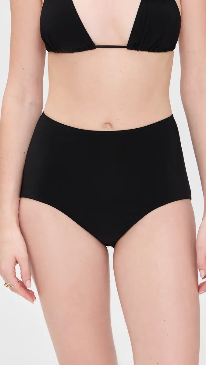 Norma Kamali High Rise Boy Short Bikini Bottoms | Thumbnail 2 Norma Kamali High Rise Boy Short Bikini Bottoms | Thumbnail 2