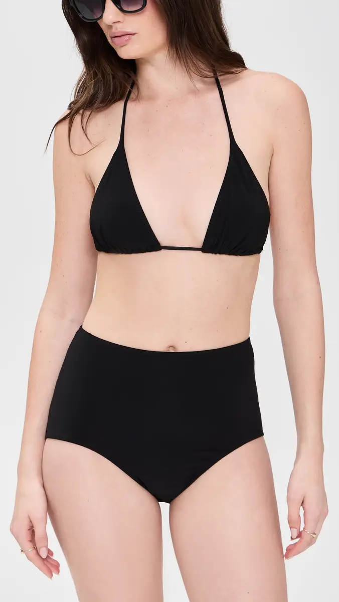 Norma Kamali High Rise Boy Short Bikini Bottoms | Thumbnail 4 Norma Kamali High Rise Boy Short Bikini Bottoms | Thumbnail 4