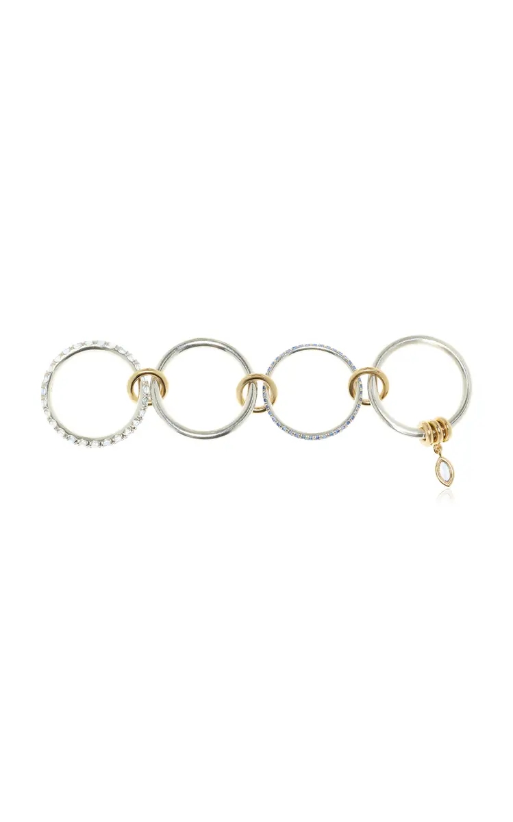 Spinelli Kilcollin Exclusive La Isla 18K Yellow Gold and Sterling Silver Inara Marquise Blue Ring | Thumbnail 4 Spinelli Kilcollin Exclusive La Isla 18K Yellow Gold and Sterling Silver Inara Marquise Blue Ring | Thumbnail 4