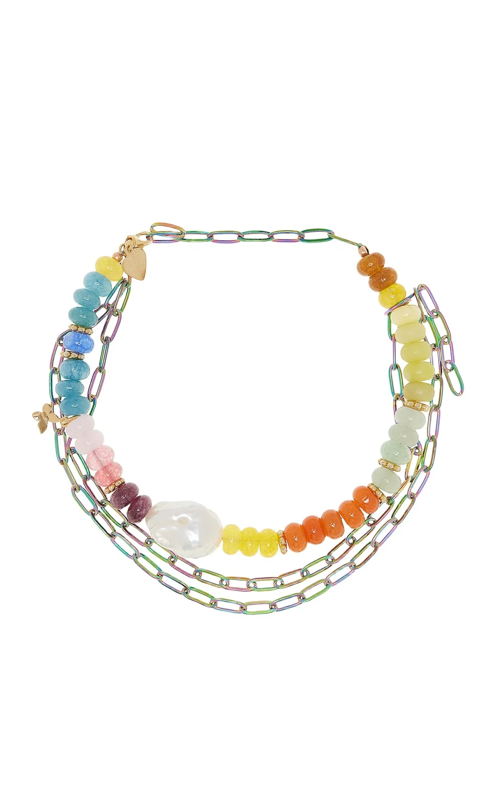 Joie DiGiovanni Exclusive La Isla Rainbow Baroque Triple Strand Chian Anklet