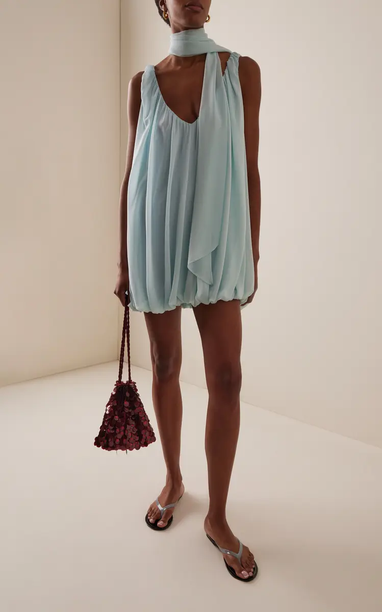 DE LA VALI Exclusive La Isla Isla Chiffon Mini Dress | Thumbnail 2