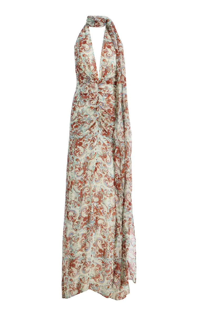De La Vali Exclusive La Isla Formentera Chiffon Maxi Dress | Image 1 De La Vali Exclusive La Isla Formentera Chiffon Maxi Dress | Image 1