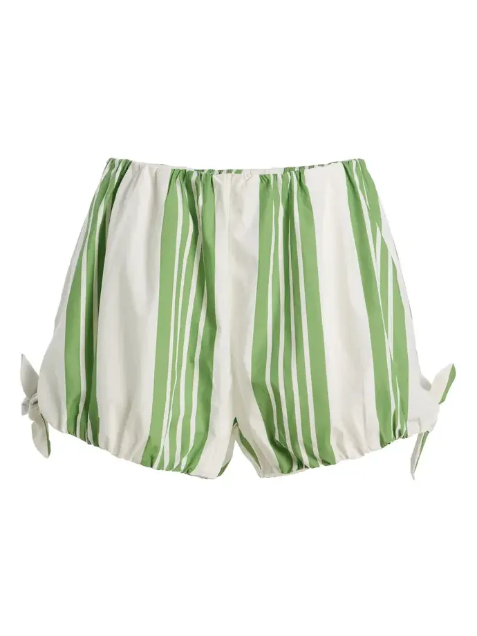 Exclusive La Isla Rosie Striped Cotton Shorts Exclusive La Isla Rosie Striped Cotton Shorts