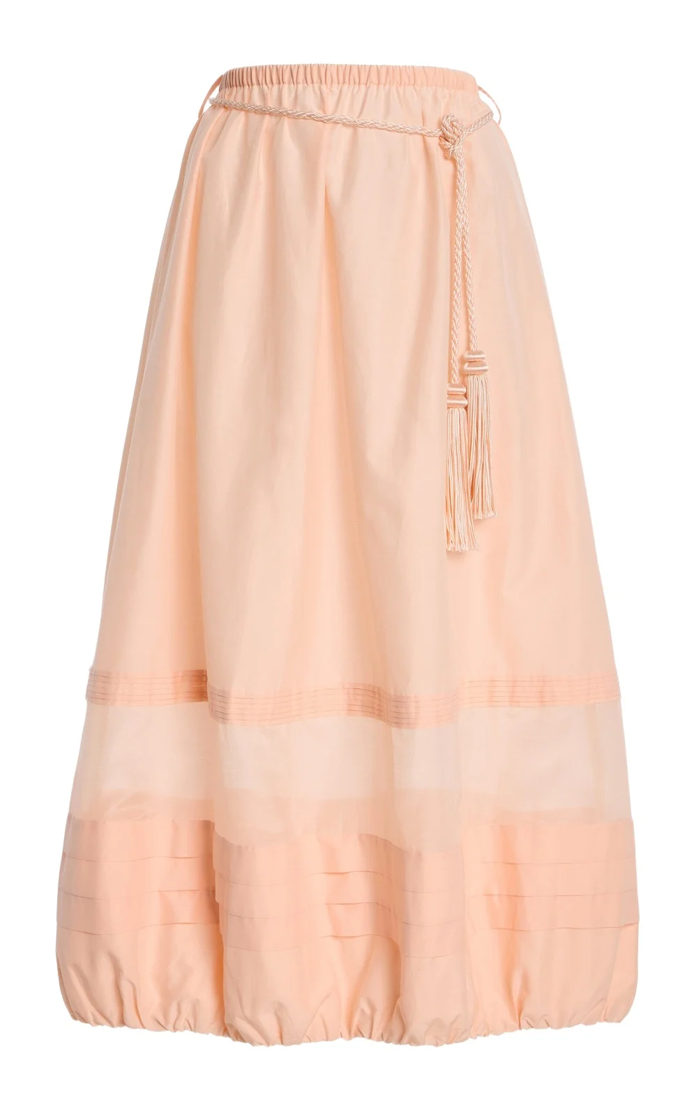 Posse Exclusive La Isla Willow Cotton-Silk Midi Skirt