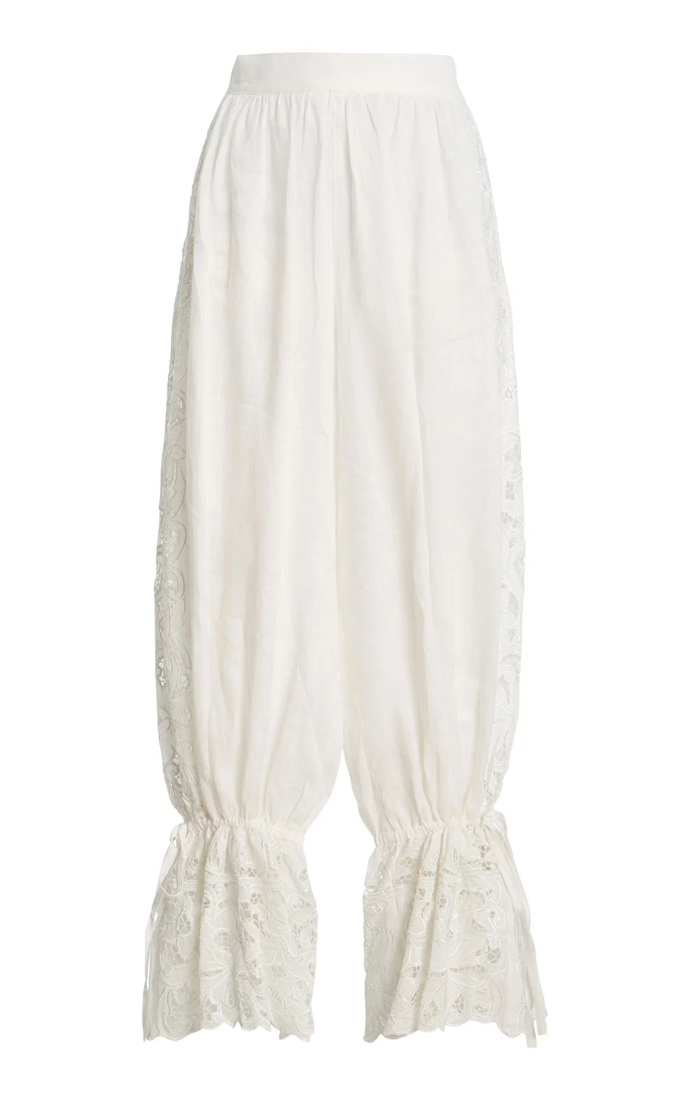 All That Remains Exclusive La Isla Carlota Cotton Lace Wide-Leg Pants