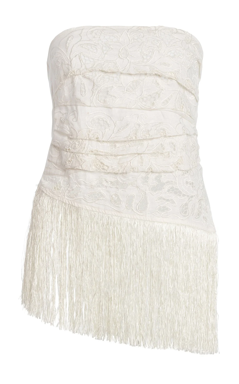 All That Remains Exclusive La Isla Carlota Fringed Cotton Lace Top
