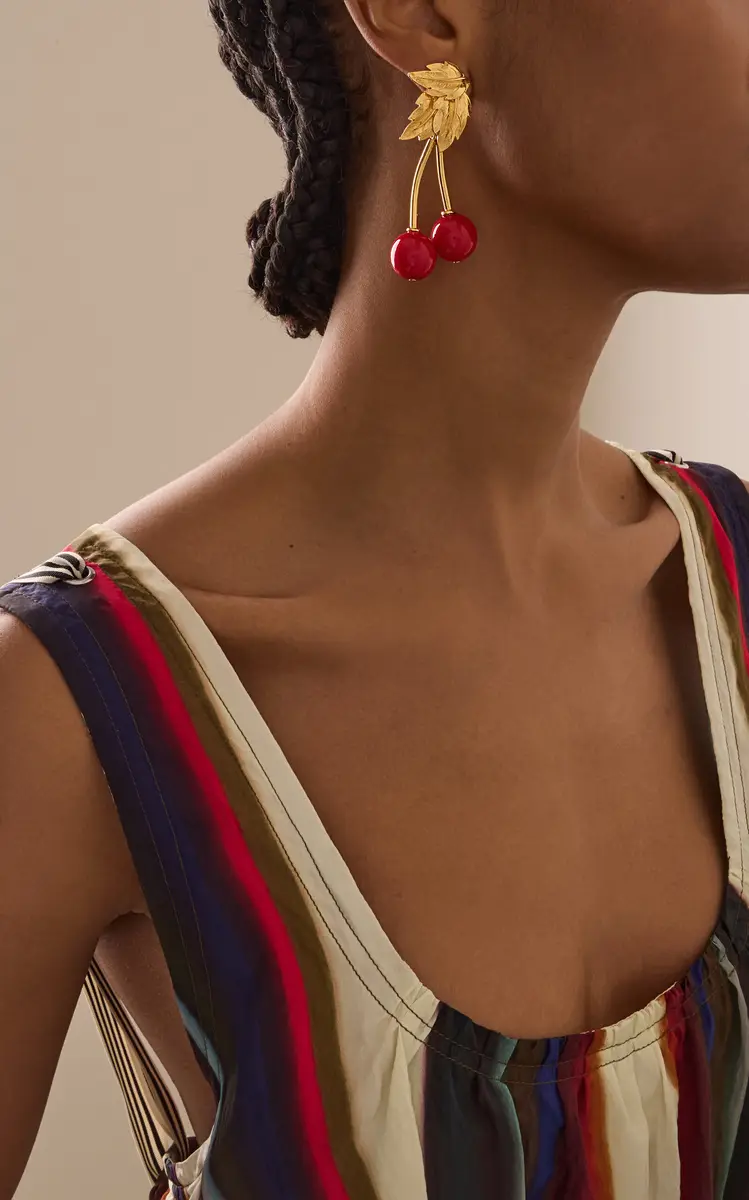 ben-amun Exclusive La Isla Cherry Tin Alloy Earrings | Thumbnail 2 ben-amun Exclusive La Isla Cherry Tin Alloy Earrings | Thumbnail 2