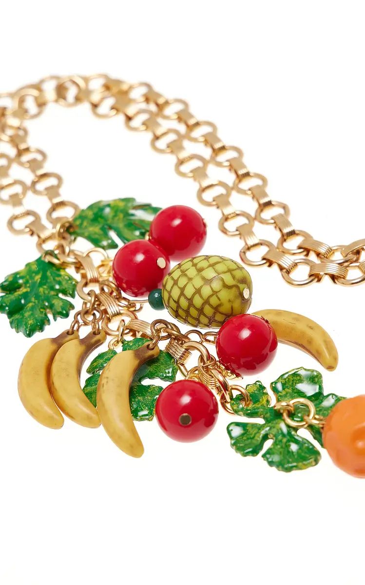 ben-amun Exclusive La Isla Fruit Antique Gold Necklace | Thumbnail 3