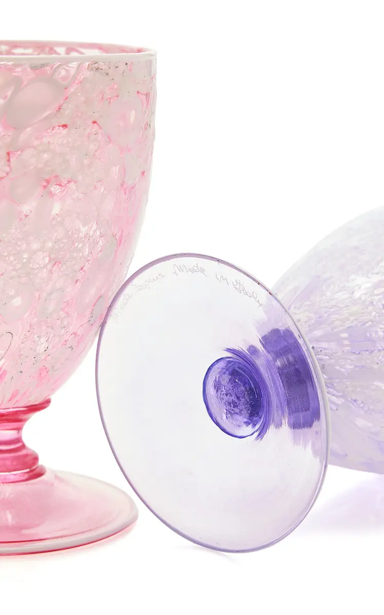 Moda Domus Exclusive La Isla Set-of-Two Murano Glass Goblets | Thumbnail 3