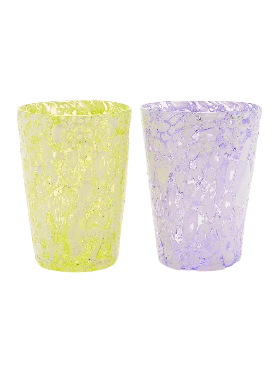 Moda Domus Exclusive La Isla Set-of-Two Murano Glass Tumblers