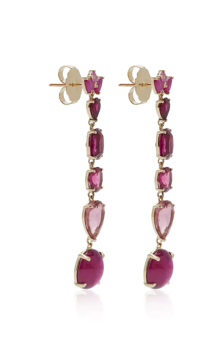 Eden Presley Exclusive La Isla Ruby Kisses and Tourmaline Dreams Earrings | Thumbnail 3