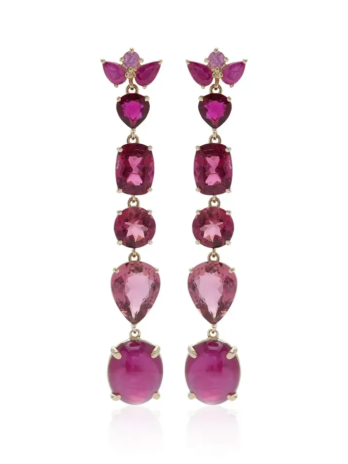 Exclusive La Isla Ruby Kisses and Tourmaline Dreams Earrings