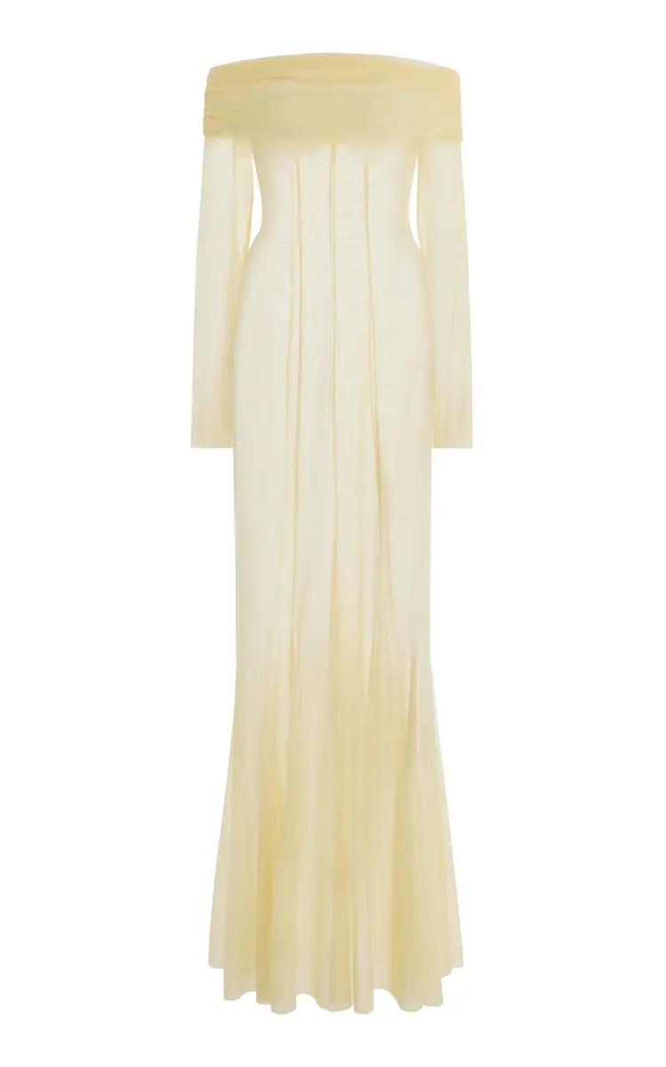 Ay Que Calor Exclusive La Isla Paloma Off-The-Shoulder Mesh Maxi Dress | Thumbnail 7 Ay Que Calor Exclusive La Isla Paloma Off-The-Shoulder Mesh Maxi Dress | Thumbnail 7
