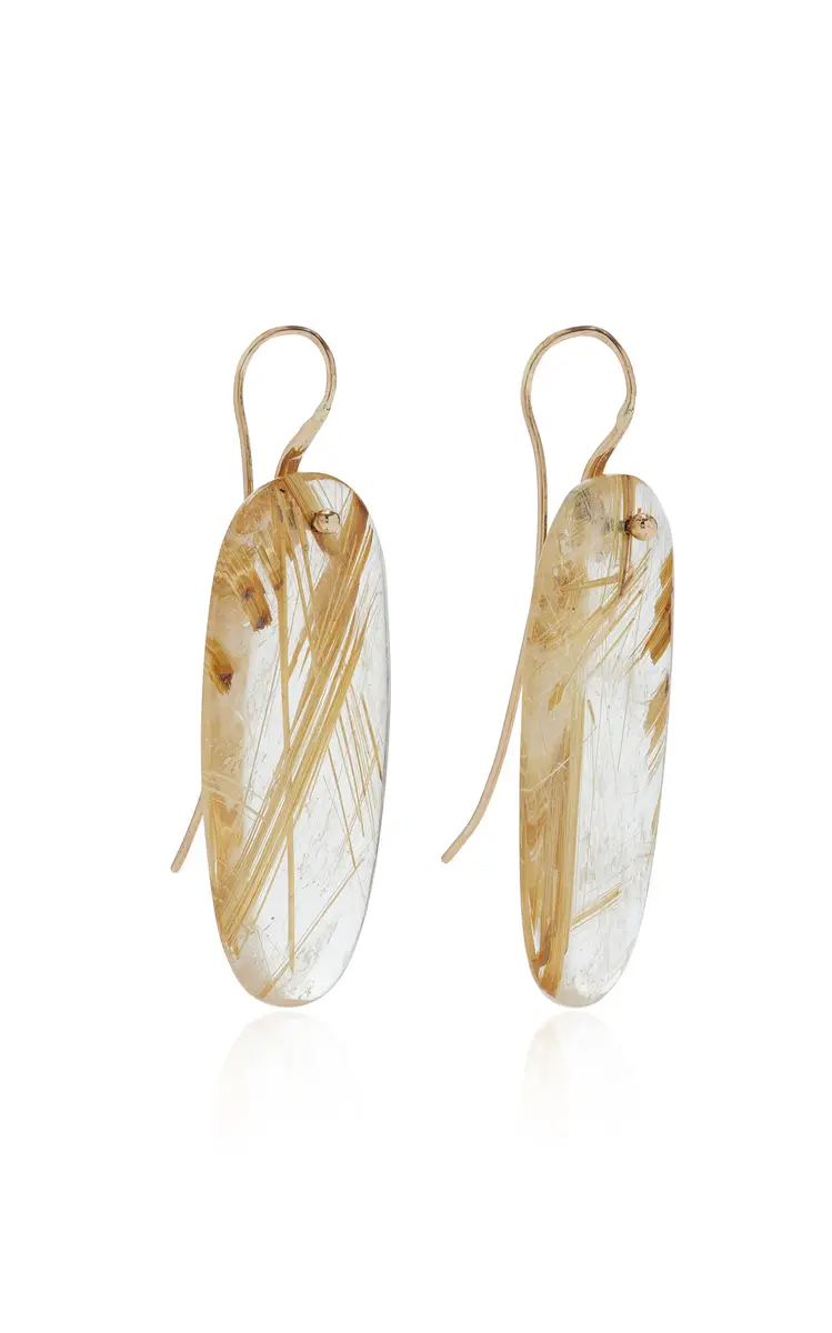 TEN THOUSAND THINGS Exclusive La Isla Small Mobile Slice Quartz Earrings | Thumbnail 3 TEN THOUSAND THINGS Exclusive La Isla Small Mobile Slice Quartz Earrings | Thumbnail 3