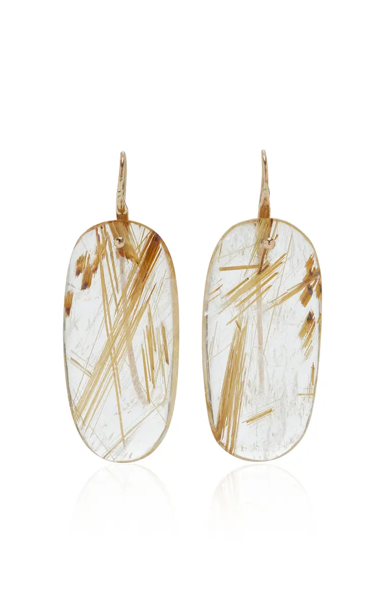 TEN THOUSAND THINGS Exclusive La Isla Small Mobile Slice Quartz Earrings | Thumbnail 4 TEN THOUSAND THINGS Exclusive La Isla Small Mobile Slice Quartz Earrings | Thumbnail 4