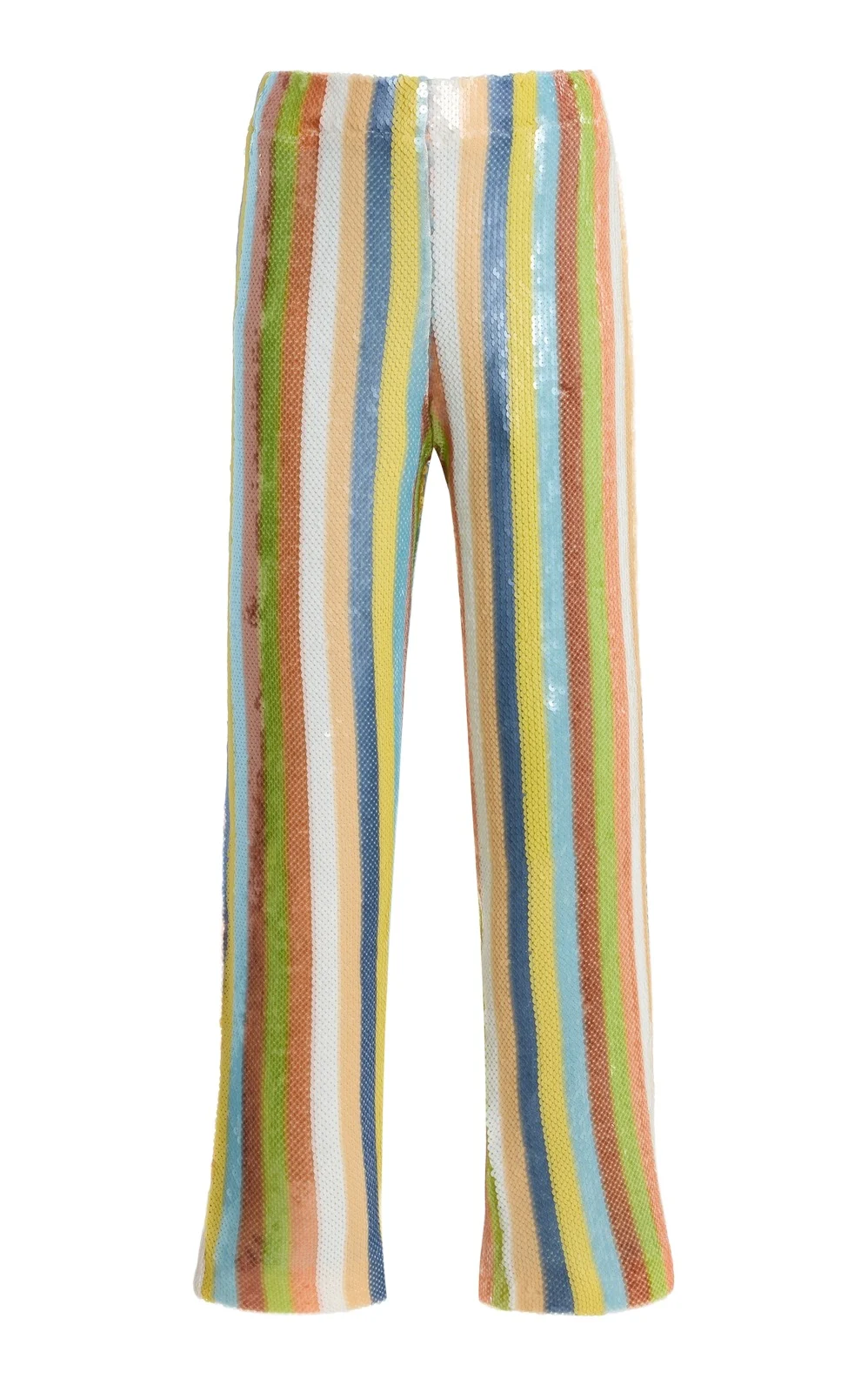LA VESTE Exclusive La Isla Sequinned Straight-Leg Pants