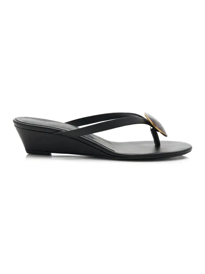 Exclusive La Isla Doma Flip-Flop Wedge Leather Sandals Exclusive La Isla Doma Flip-Flop Wedge Leather Sandals