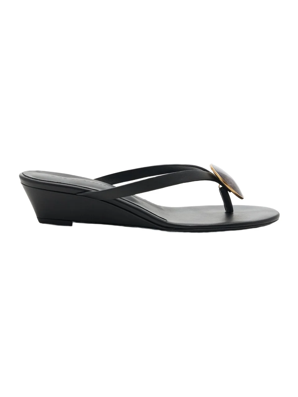 Christopher Esber Exclusive La Isla Doma Flip-Flop Wedge Leather Sandals