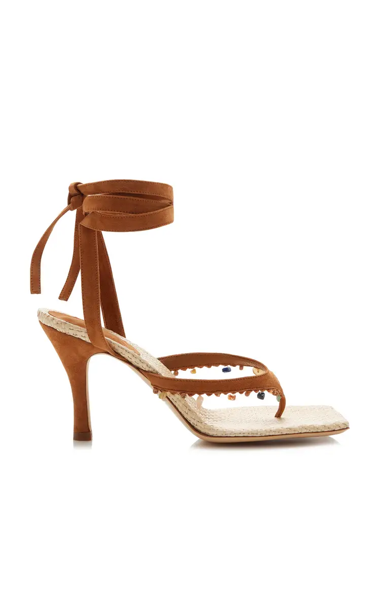 Christopher Esber Exclusive La Isla Beach Quartz Raffia Sandals | Thumbnail 7 Christopher Esber Exclusive La Isla Beach Quartz Raffia Sandals | Thumbnail 7